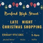 Late Night Shopping and Christmas Cheer on Burford High Street