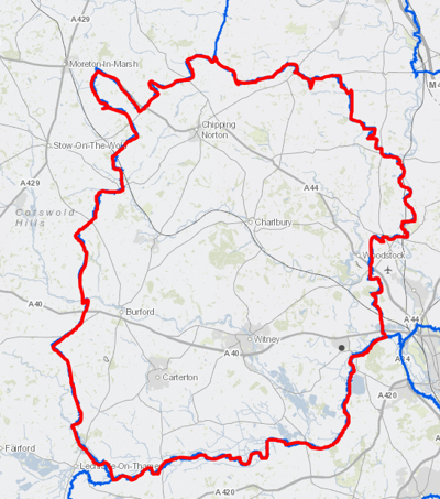 Map showing areas where PSPO would apply